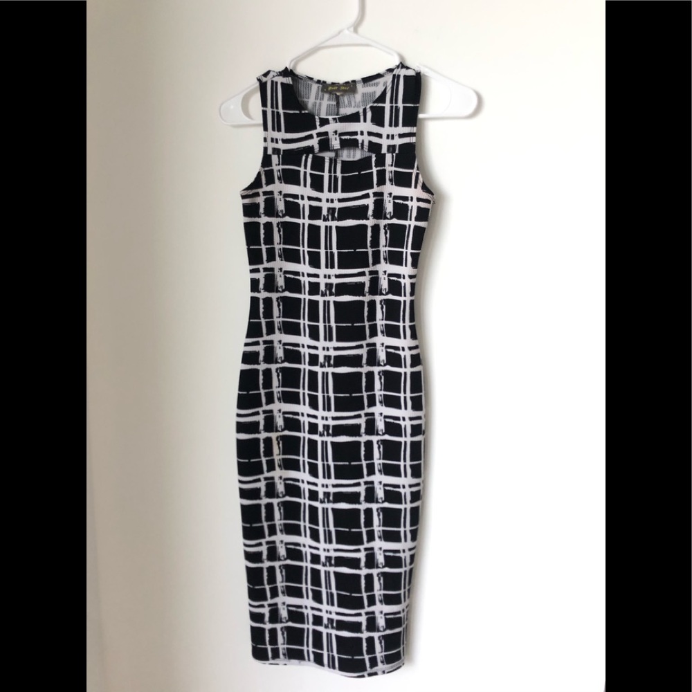 Black and white dress